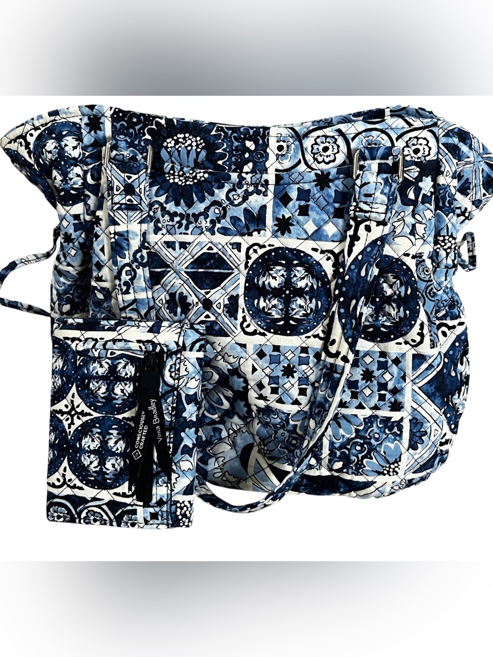 Blue Island Tile by Vera BradleySatchel shoulder style bag w/ matching wallet
